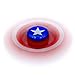 Marvel Heroes - Metal Fidget Spinner Toy Helps Focusing, Stress Reducer/Relief Perfect For Boredom EDC ADD Anxiety and Autism for Adult & Children, High Speed and Quiet Bearing (Captain America)