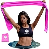 Extra Long Exercise Bands by Belus - 6.5 ft Flat Resistance Bands. Includes Carry Bag, Video Download and Digital Guides. Versatile Home Fitness Equipment.
