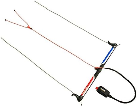 Qunlon Control Bar/Handle for Traction Kite Flying Tool with Safety Leash Dual Triple Quad Line