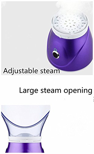 Hann Facial Steamer + Acne Removal Kit, Professional Sinus Steam Inhaler Face Skin Moisturizer Facial Mask Spa with Aromatherapy Diffuser (Classic type+Acne Removal Kit, Purple) - Thumbnail 5