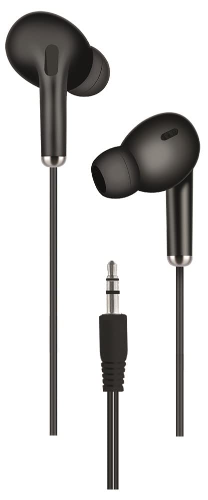 2GO Stereo Earphones In-Ear 3.5 mm Cable 130 cm Black
