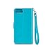 iPhone 7 Plus Case - IZENGATE [Classic Series] Wallet Cover PU Leather Flip Folio with Stand (Turquoise Blue)