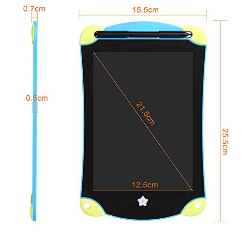 LCD Writing Tablet,8.5 inch Colorful Graphics Drawing Writing Tablet Board for Kids School Office Memo Notes Handwriting Pad with Stylus