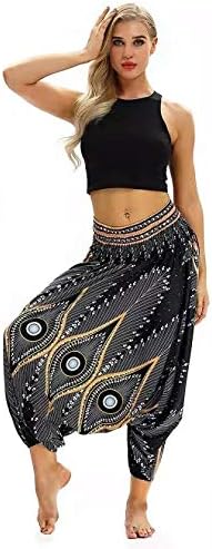 Psy Gear Women Casual Loose Yoga Pants Trousers Baggy Boho Aladdin Jumpsuit Harem Pants High Waist Sport Pants