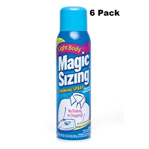 Magic sizing spray light body 20 oz cans (pack of 6)