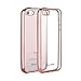 iPhone SE case,iPhone 5 case,Baesan Ultra Slim Design Silicone Clear Case Electroplate Frame Bumper Protective Case for iPhone 5S/iPhone SE - Rose Gold