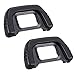 Camera Eyecup Camera Eyepiece Viewfinder Protector DK-21 22MM Replacement Compatible with Nikon DK21 D7000 D600 D80 D90/D40 D50 D70S D90 D200 D300 2-Pack