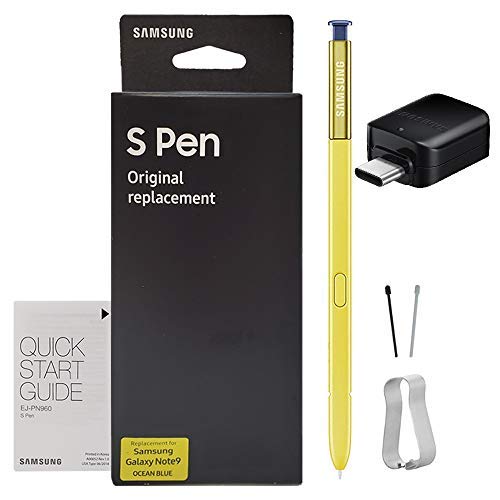 Official Samsung Galaxy Note9 Replacement S-Pen Stylus - with Bluetooth Control & Tips & Tool with OTG - C Type Adapter (US Retail Packing)