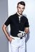 EAGEGOF Men's Shirts Golf Polo Shirt Short Sleeve Tshirts T Tech Moisture-Wicking Breathable Casual Black
