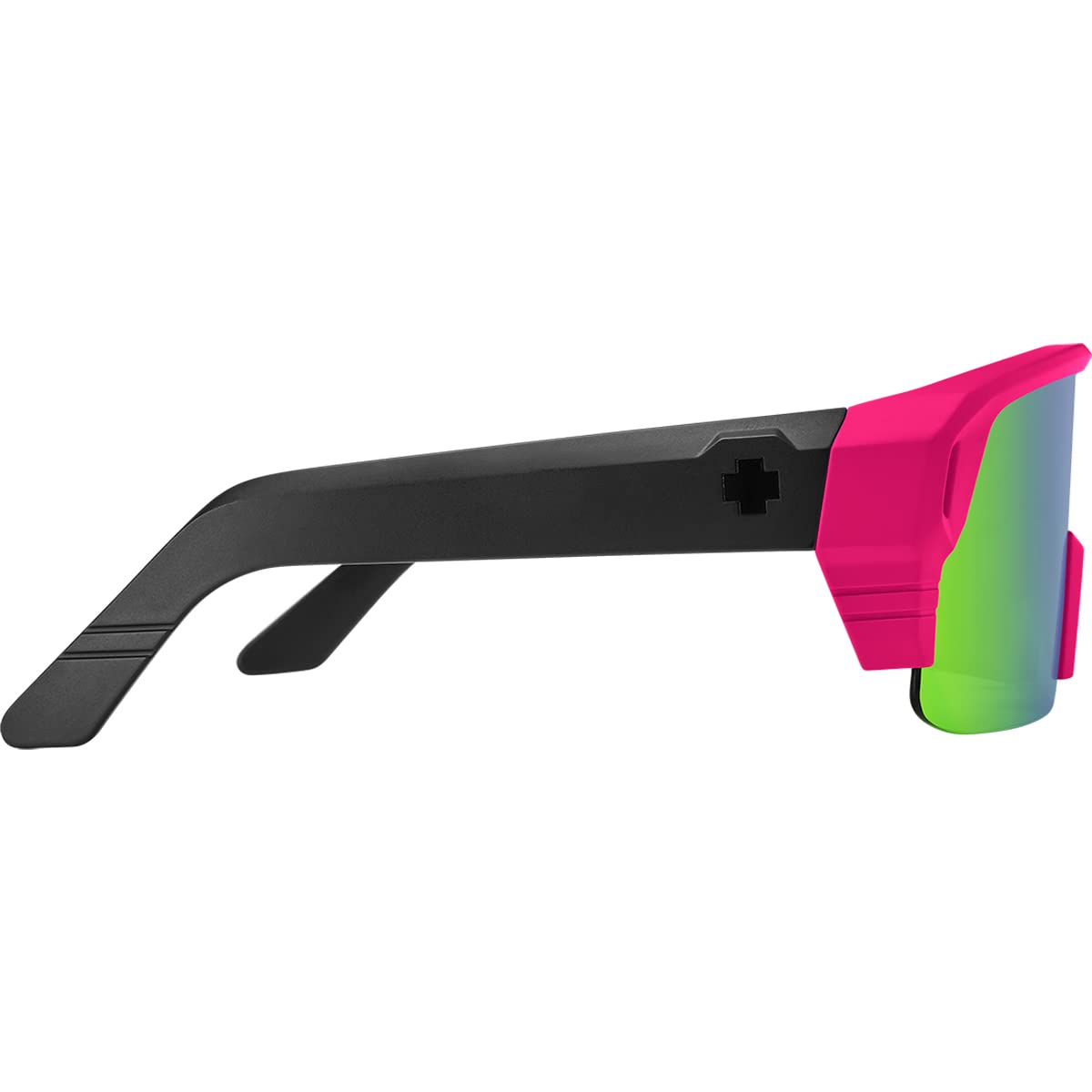 SPY Optic Monolith 5050, Cylindrical Shield Semi-rimless Sunglasses, Color and Contrast Enhancing Lenses