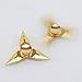 Darts Tri-Spinner Fidget Spinner Fidgeted Cube Spinner Toys Helps Focusing Fidget Toy Gold Fidget Metal Spinner Tri-Spinner Fidget Naruto Shuriken Spinner Toys Kids toys(Gold)