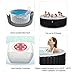 Goplus 4-6 Person Outdoor Spa Inflatable Hot Tub for Portable Jets Bubble Massage Relaxing w/Accessories Set (6 Person, Black)