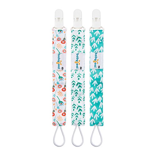 image for Babygoal Pacifier Clips for Girls, 6 Pack Pacifier Holder Fits Most Pa