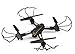 STOTOY FPV RC Drone with HD Wifi Camera Live Feed 2.4GHz 4CH 6-Axis Gyro Quadcopter with Altitude Hold and Headless Mode RTF Helicopter, Color Black