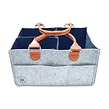 Diaper Caddy Organizer | Portable Nursery Organizer for Diapers and Swaddles | Changing Table Organizer | Car Organizer by Lil' Bub Co.