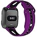 Maledan for Fitbit Versa Bands Women Men, Small, Fuchsia Black