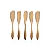 Angelduck 5Pcs Wooden Butter Knife Cheese Spreader, 6