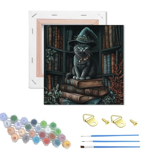 Cat Hiding Among Bookshelves