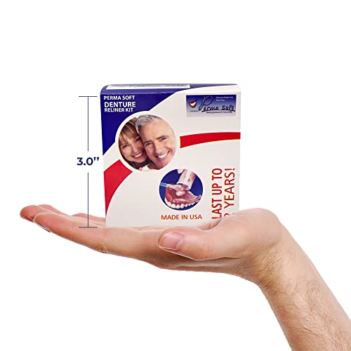 Perma Soft Denture Reliner Kit Relines 2 Denture Plates Semi Soft