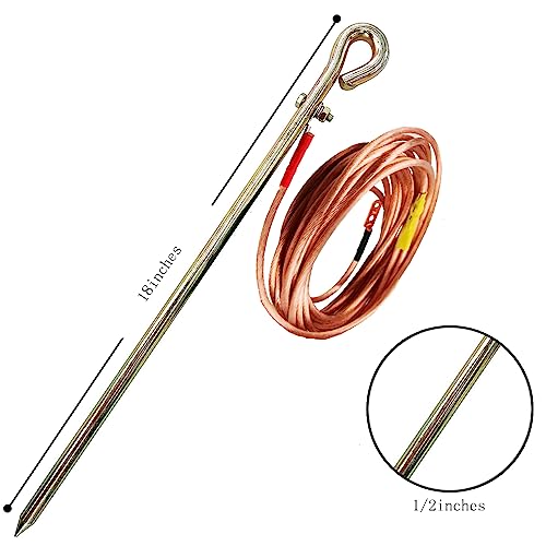 Grounding Rod, Portable Ground Rod For Signal Tower Fence, Lightning