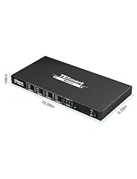 TESmart Ultra HD 4K HDMI 4X4 Matrix Switcher 4 Puertos Entradas y 4 Puertos Salidas con RS232 IR Control Remoto Soporta 4Kx2K 30HZ, HDCP, 3D & Deep Color, HDMI 1.4 Compatible