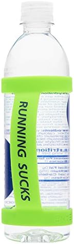 Running Sucks - One Size Fits All - Water Bottle Handle, Holder, Carrier, Grip, Strap, Band, Handheld, Drop Protection, Anti Slip for Running, Hiking, Walking, Carrying, or Jogging