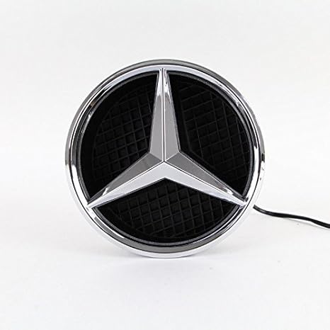 Ihex Auto Xenon White Illuminated Led Car Logo Grid Badge For Mercedes Benz Abcclseglkglr Series Front Grille Led Emblem Light