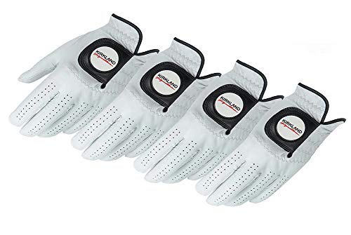 KIRKLAND-SIGNATURE-Golf-Gloves-Premium-Cabretta-Leather-Medium-Large-4-Pack