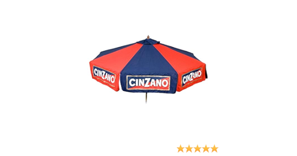 Amazon Com Heininger 9 Foot Wood Cinzano Vinyl Umbrella Market Style Garden Outdoor