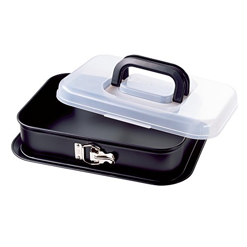 Kaiser Bake&Take 623016 Springform Cake Tin Rectangular with Transportation Lid 35 x 24 cm