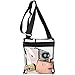 360 DESIGN BOX Clear Cross-Body Messenger Shoulder Bag, PGA, NCAA & NFL Stadium Approved Transparent Purse, See Through Security Handbag
