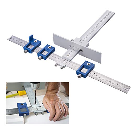 TOURACE Cabinet Hardware Jig for Handles and Knobs Aluminum Alloy Drill Guide Sleeve Drawer Pull Woo - //medicalbooks.filipinodoctors.org