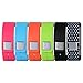 Vastar 6 in 1 Colorful Replacement Bands & Metal Clasps for Samsung Galaxy Gear Fit Smart Watch Bracelet Wristband Bracelet Sport Arm Wrist Band，Pink/Light Blue/Orange/Green/Black/White Spots in Black