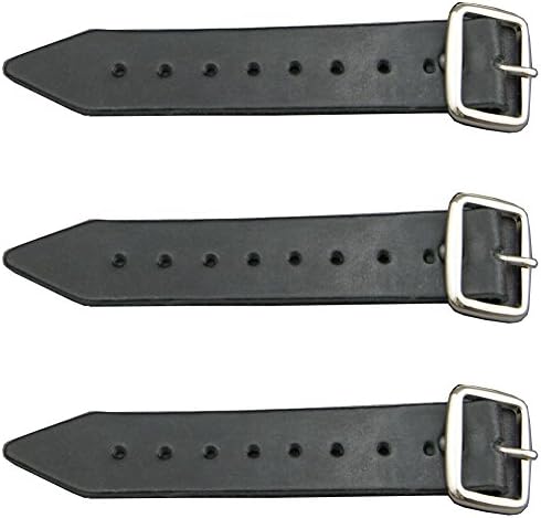 Kilt Extender Straps 1.25 Inch Wide Set of 3 Straps (Black)