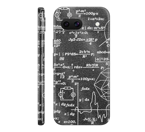 Glossy Glitter Phone Skin Compatible with Google Pixel 8a - Mathematical - Prem…