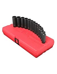 Sunex 3359 13 piezas 3 8-Inch Drive Profundo Metric Socket Impacto Set