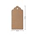 Shintop 100PCS Kraft Paper Gift Tags Bonbonniere Favor Rectangular Gift Tags with Free 100 Feet Natural Jute Twine (Oblong Paper Tag)