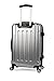 iFLY Carbon Racing Hard Sided Medium Checked Luggage, Silver