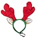 ZippyPaws Christmas Dog Antlers - Plush Squeaky Holiday Dog Gifts for Small & Medium Puppy Dogs, Interactive Hide & Seek Stocking Stuffers for Pets - Deer Antlers Headpiece