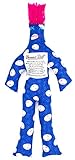Dammit Doll - Classic Dammit Doll - Voyageur De Domaine - Purple & Blue Paisley, Blue Hair - Stress Relief, Gag Gift