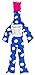 Dammit Doll - Classic Dammit Doll - Space Bunny - White Bunny Faces on Electric Blue, Fuchsia Hair - Stress Relief, Gag Gift