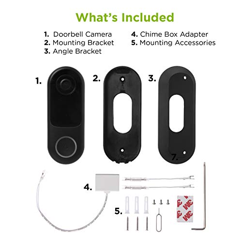 Home Zone Security Doorbell Camera Smart 2.4GHz 1080P AC 12V24V