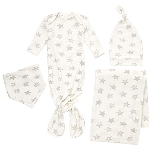 aden + anais Snuggle Knit Newborn Gift Set with Knotted Baby Gown