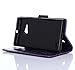 Microsoft Lumia 735/730 Case,Nokia Lumia 730/735 Case,C-Super Mall PU Embossed Butterfly & Flower Leather Wallet Stand Flip Case for Microsoft Nokia Lumia 730/735 (Purple)