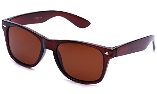80's Classic Horned Rim Vintage Polarized Anti-Glare 100% UV Protection Sunglasses for Women and Men