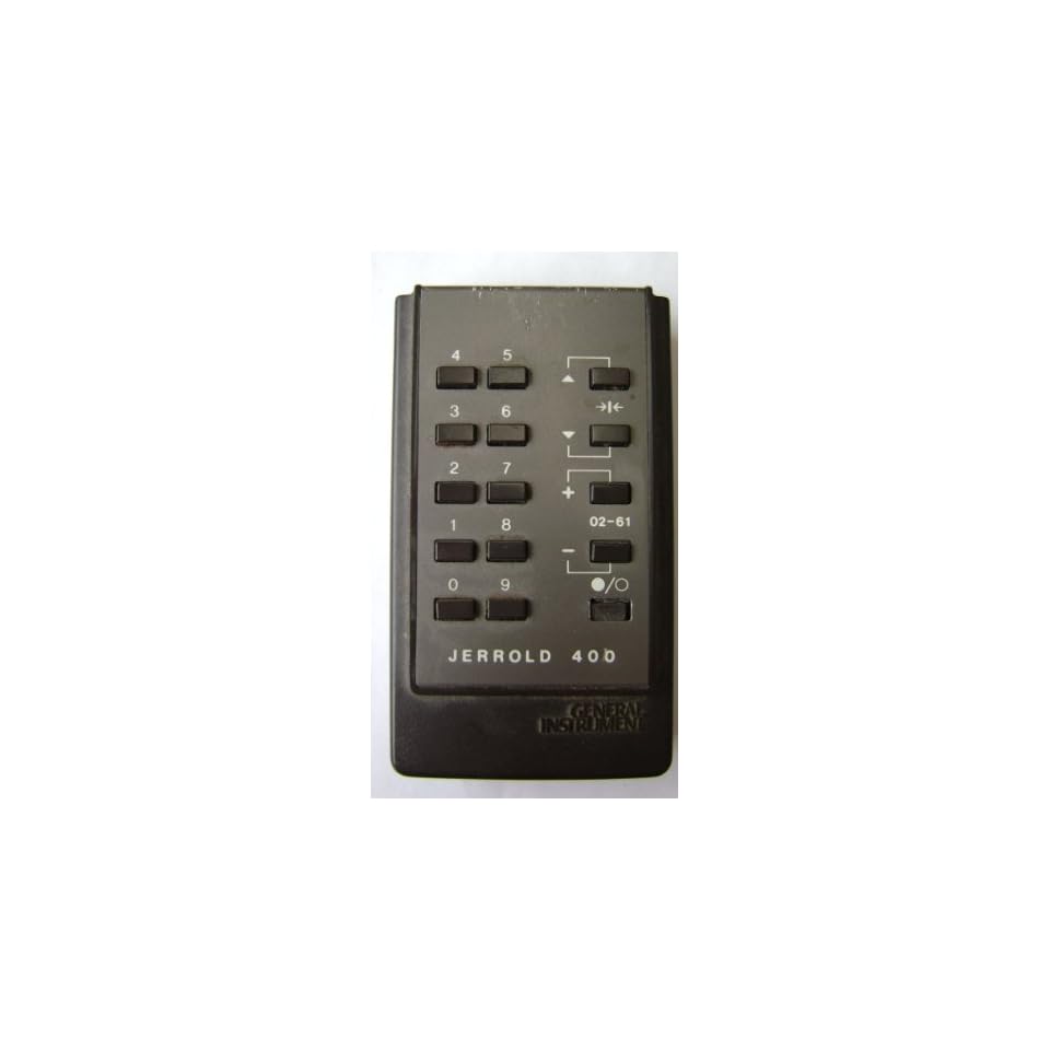 General Instrument Jerrold 400 Cable Box Remote Control on PopScreen