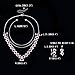 EVER FAITH CZ July Birthstone Romantic Love Heart Necklace Earrings Set Ruby Color Silver-Tone