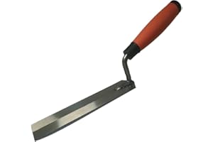 LSGZJZY Masonry steel Margin Trowel, 8 x 2 Inches, High-Hardness Steel Blade, Ergonomic Rubber Handle