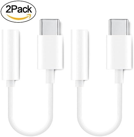 Type C/USB C to 3.5mm Headphone Audio Jack Adapter,JANYONE USB-C to 3.5mm Female Aux Microphone Connector Cable for Motorola Moto Z, Le 2/Le Pro 3 and Other Type C Devices