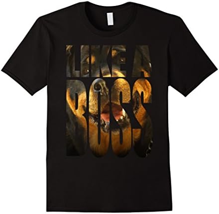 Men's Like a boss rotweilers t shirt - rotweilers shirt prime 2XL Black